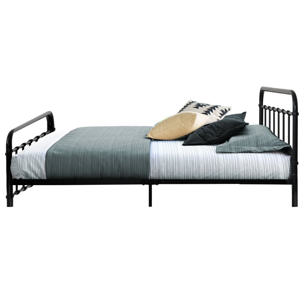 Metal Bed Frame - Queen (Black)