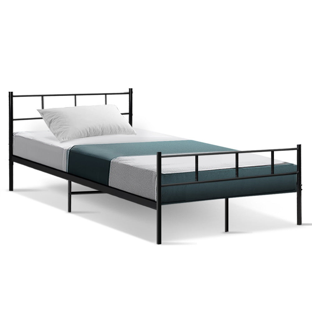 Metal Bed Frame King Single Size Platform Foundation Mattress Base