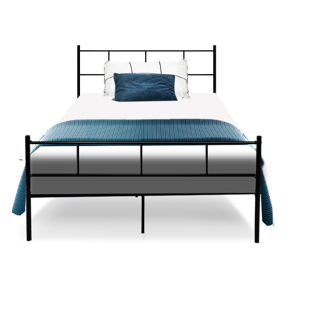Metal Bed Frame King Single Size Platform Foundation Mattress Base