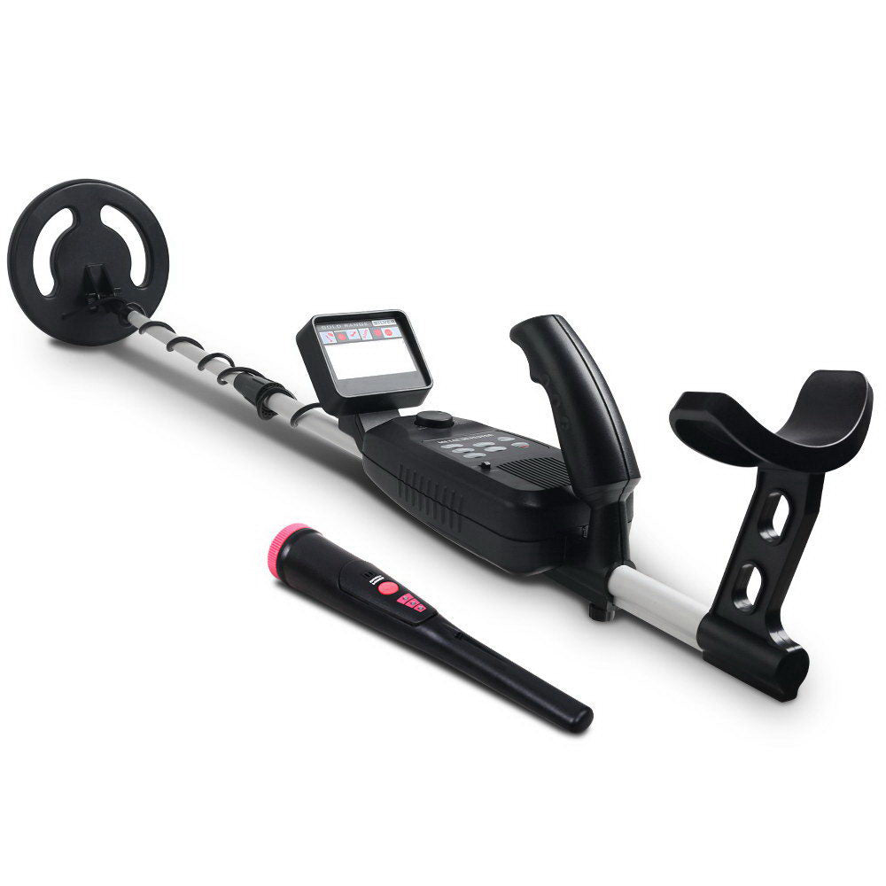 Metal Detector Pinpointer Deep Sensitive Gold Digger Hunter Black - 180mm