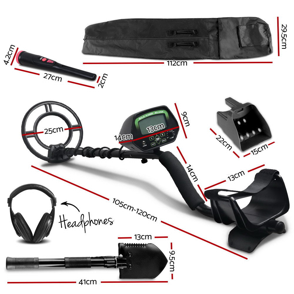 Metal Detector Sensitive Gold Digger Treasure Hunter - Black