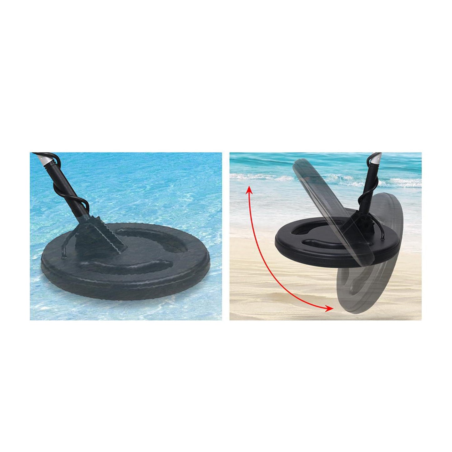 Metal Detector with LCD and Headphones - Black