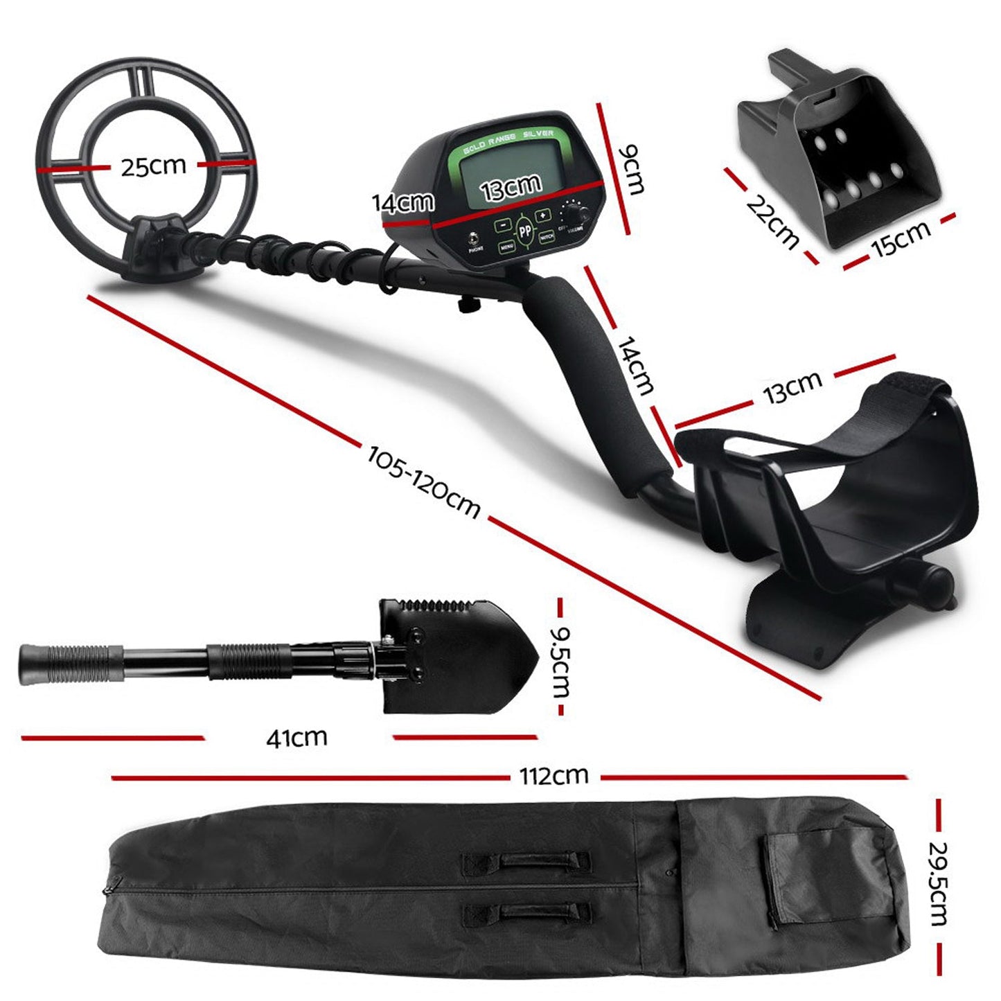 LCD Metal Detector - Black