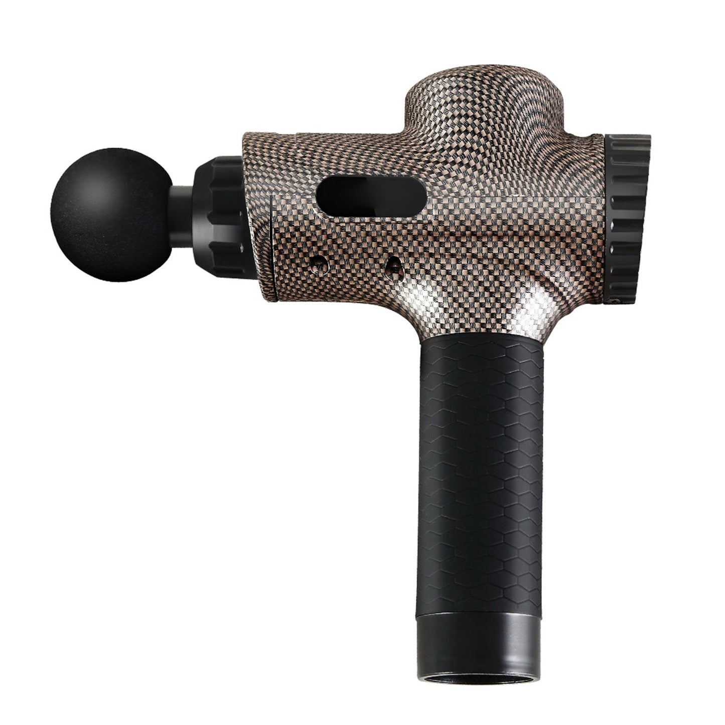 Electric Massage Gun with LCD - Black and Gold