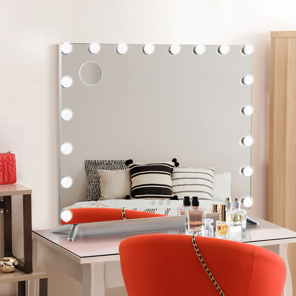 Makeup Mirror with Light LED Hollywood Mounted Wall - 65x80cm