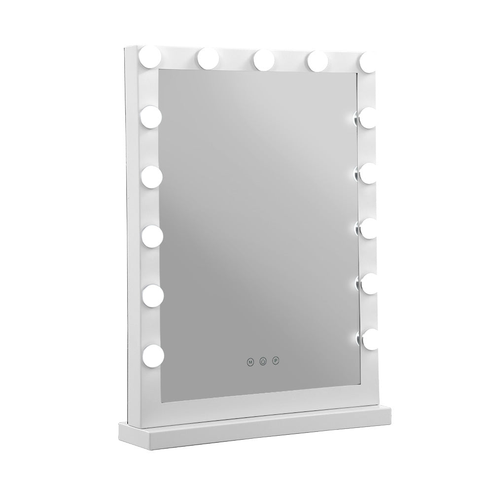 Hollywood Makeup Mirror with Light Vanity Stand - 15 LED Bulbs
