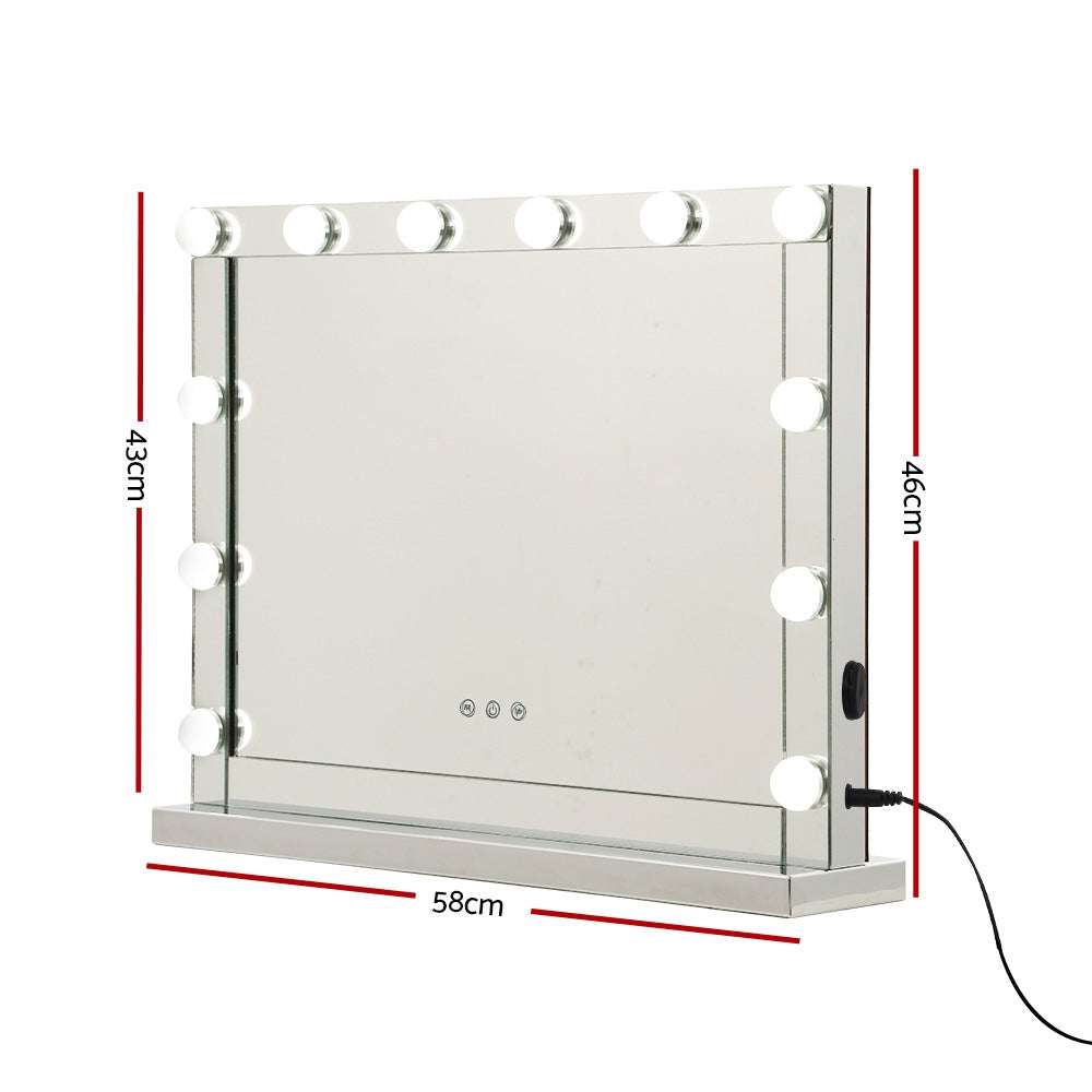 Hollywood Vanity Makeup Mirror Light with 12 LED - 58 x 46cm