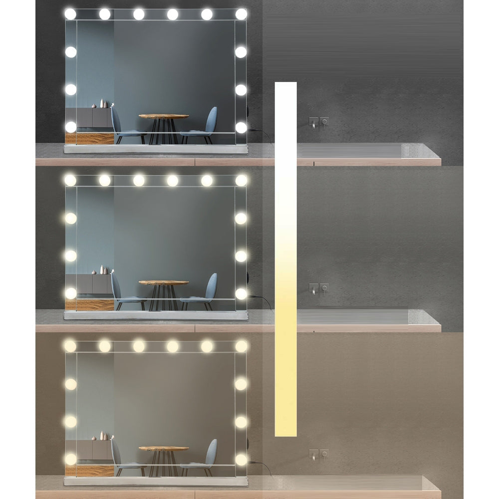 Hollywood Vanity Makeup Mirror Light with 12 LED - 58 x 46cm