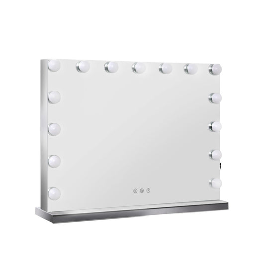 Frameless Vanity Makeup Mirror 58cm x 46cm - 15LED