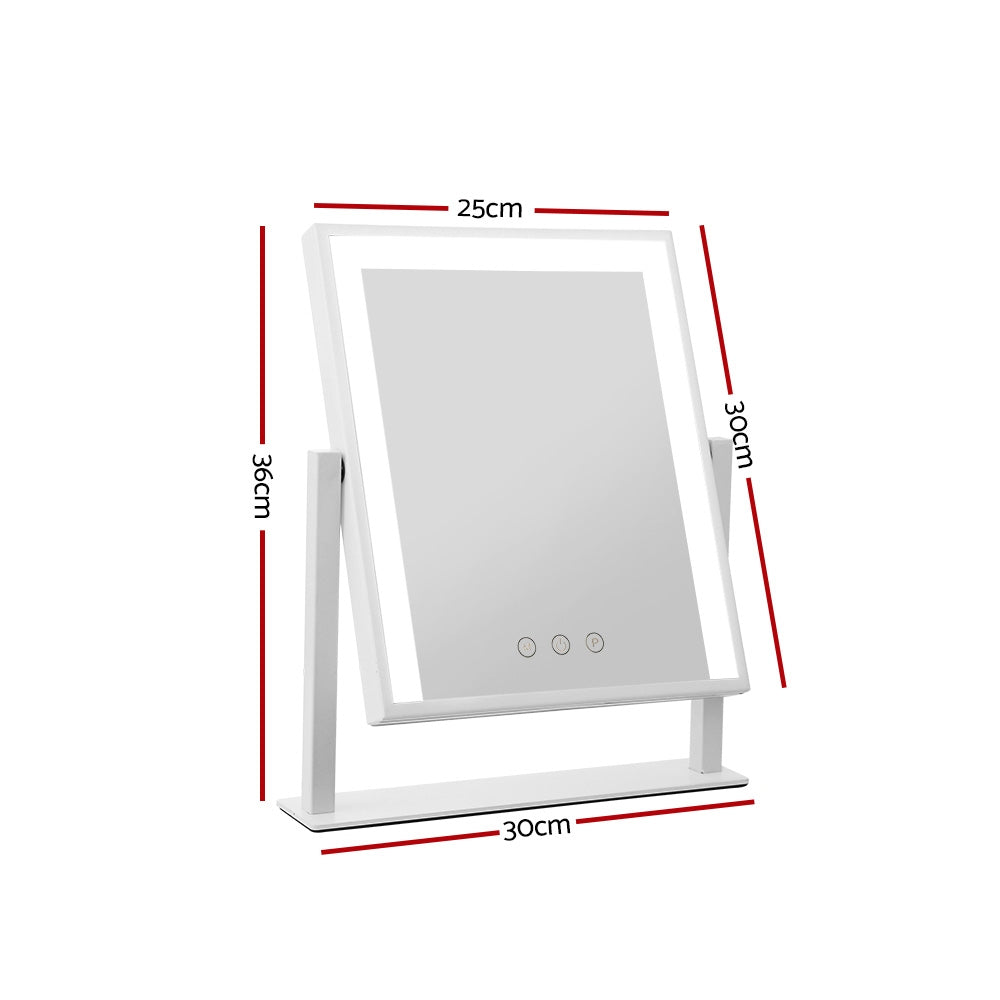 Hollywood Makeup Vanity Standing Mirror - White