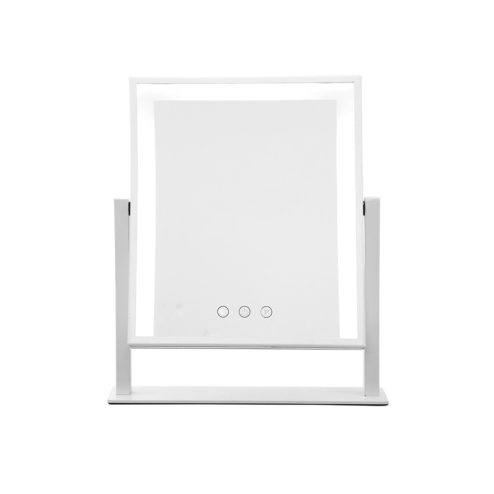 Hollywood Makeup Vanity Standing Mirror - White