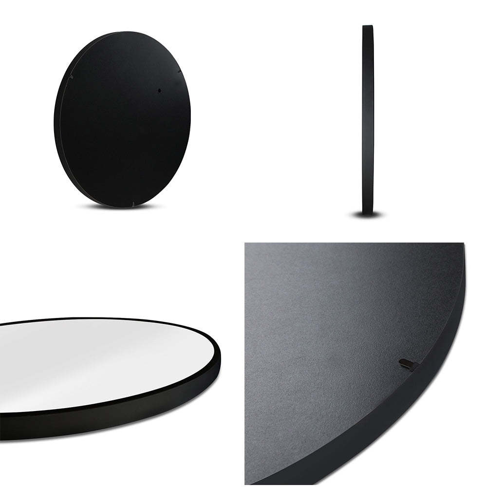 Bathroom Makeup Wall Mirror Frameless Round - 50cm