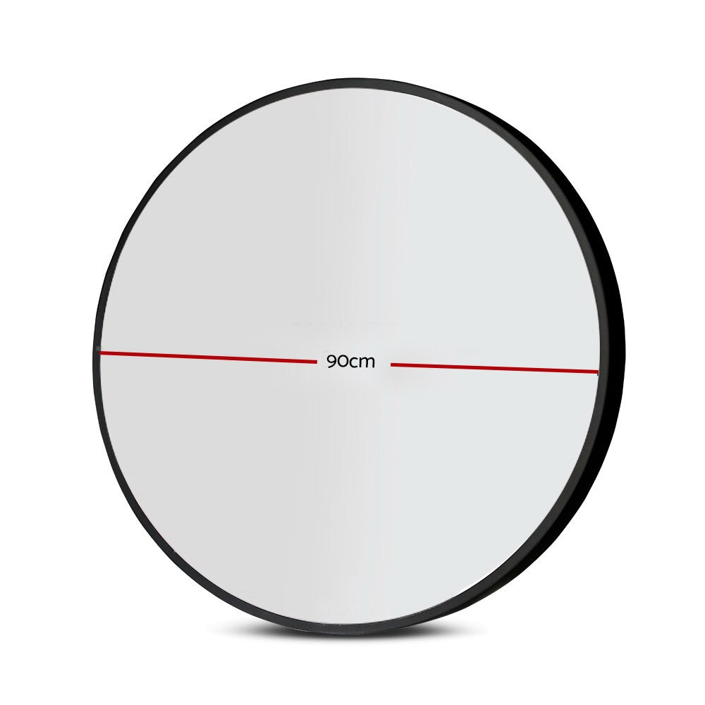 Bathroom Wall Mirror Round Makeup Vanity - 90cm
