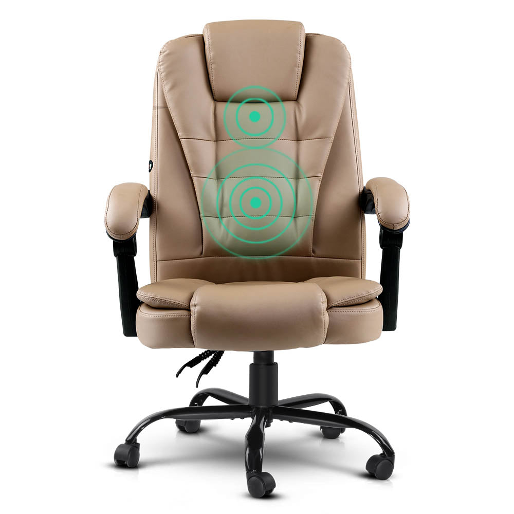 Gaming and Office Computer Desk Chair - Beige
