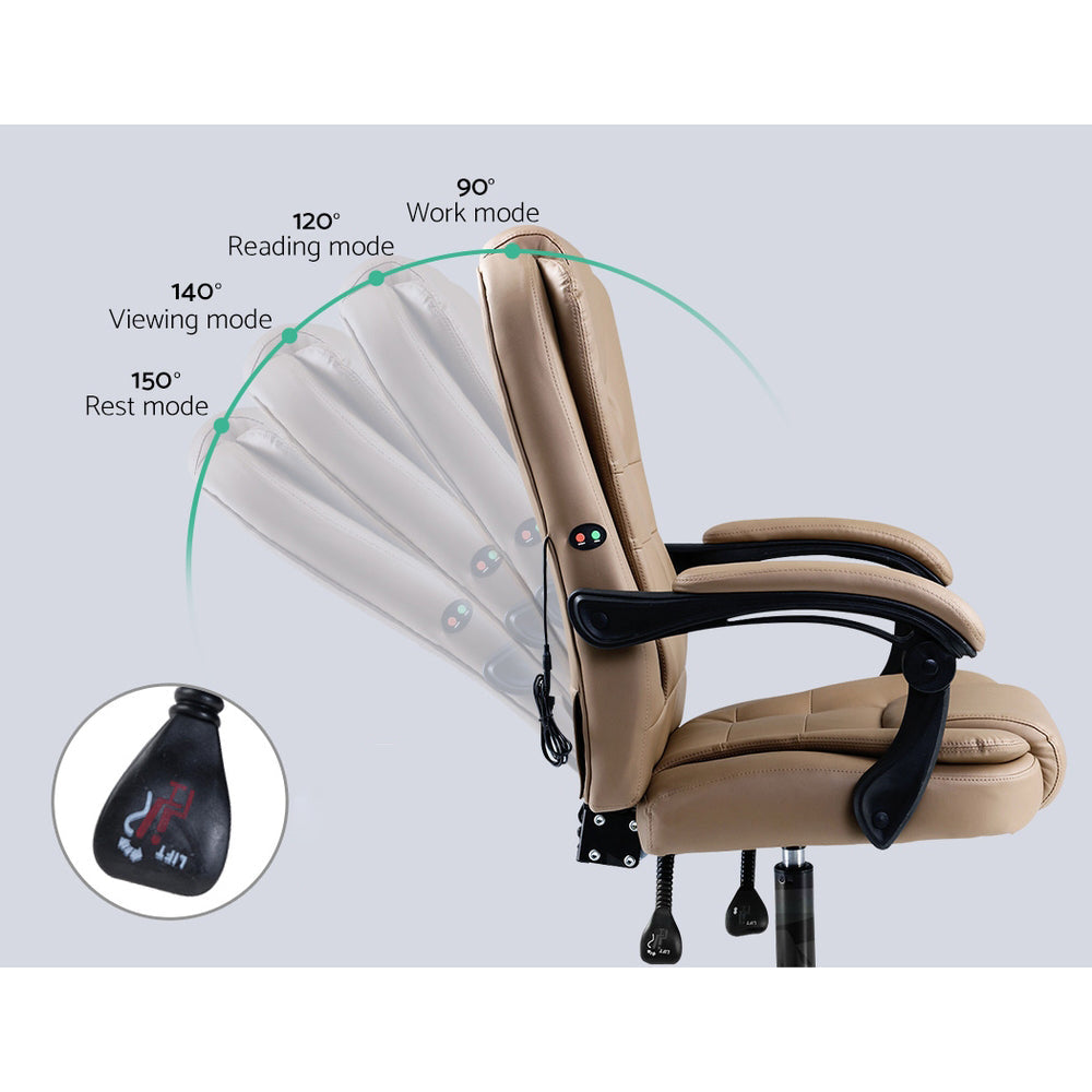 Gaming and Office Computer Desk Chair - Beige