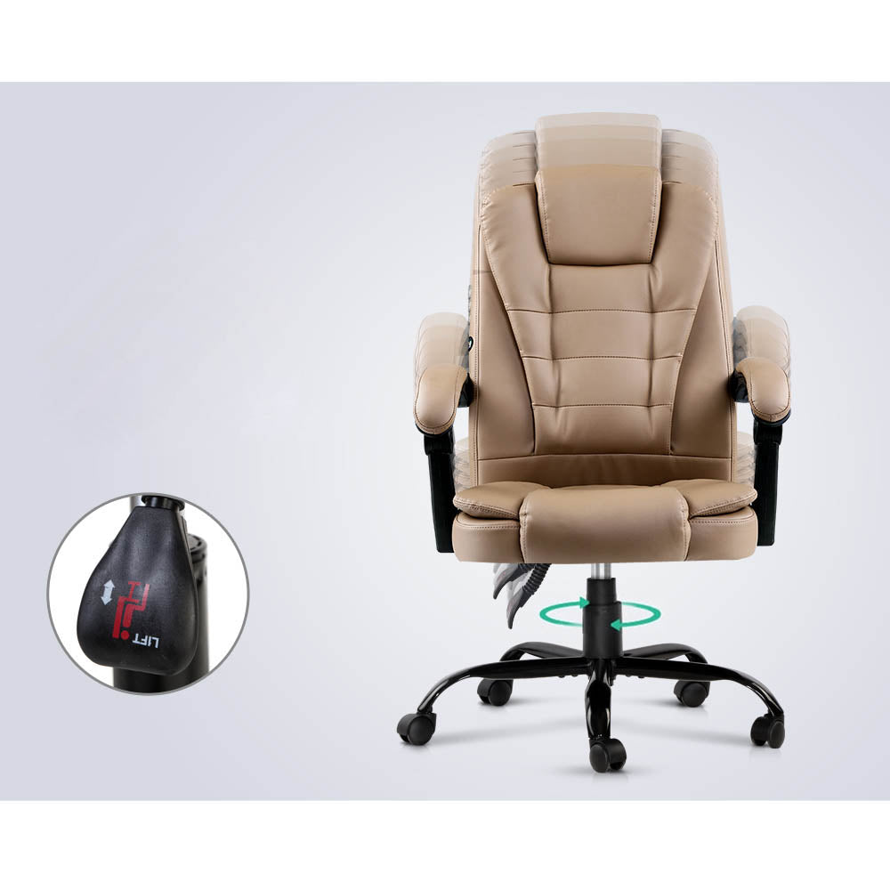 Gaming and Office Computer Desk Chair - Beige