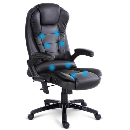 Office Executive Massager Computer Desk Chair - Black