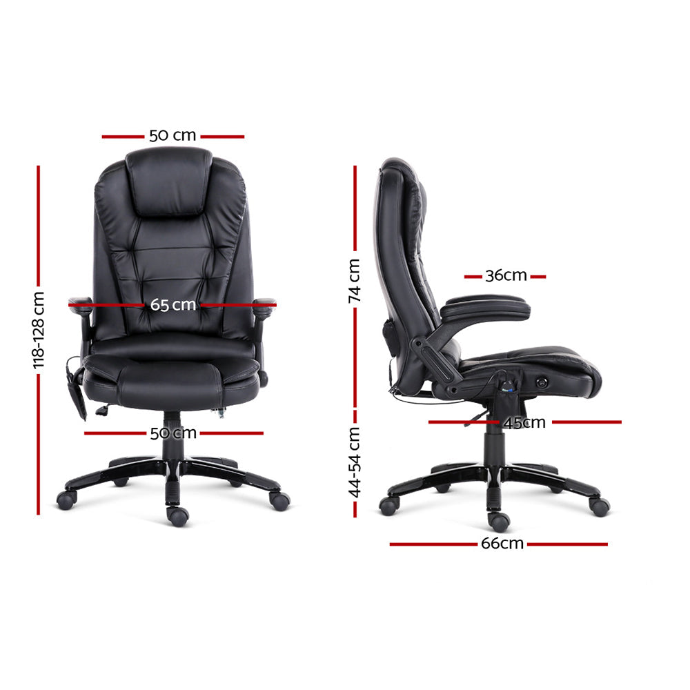 Office Executive Massager Computer Desk Chair - Black