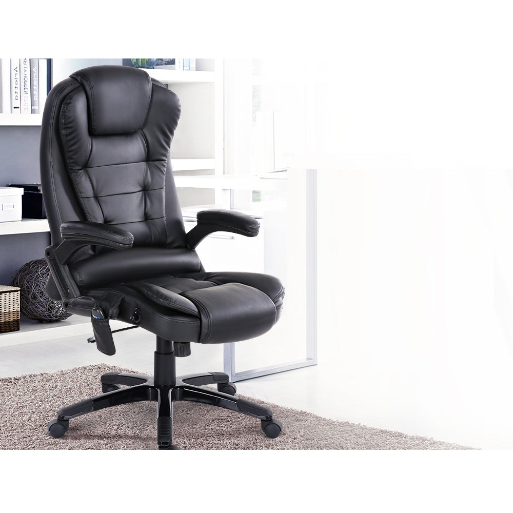 Office Executive Massager Computer Desk Chair - Black