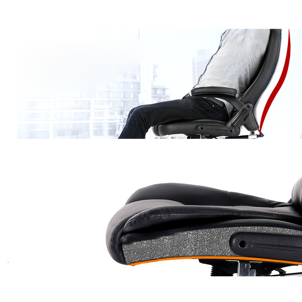 Office Executive Massager Computer Desk Chair - Black
