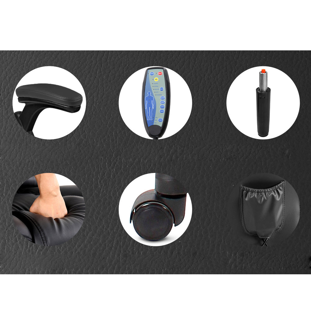 Office Executive Massager Computer Desk Chair - Black