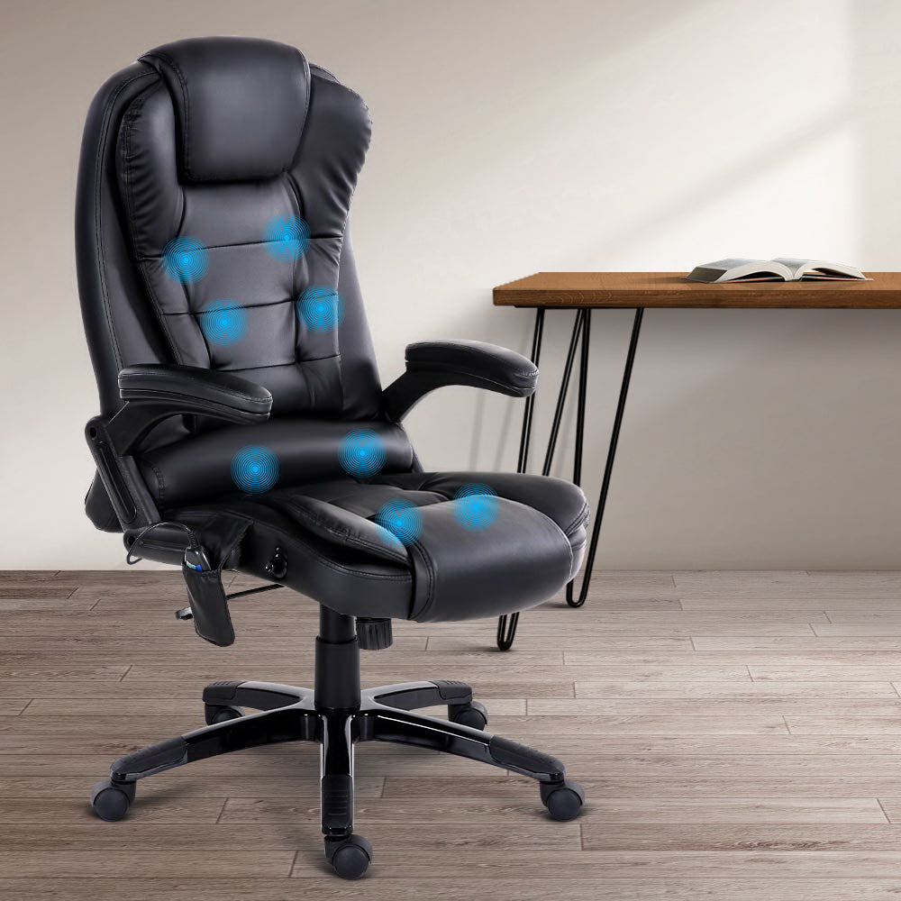 Office Executive Massager Computer Desk Chair - Black
