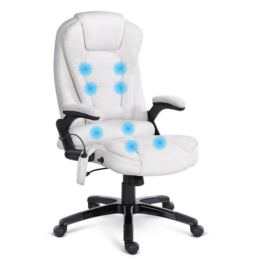Massage and Office Computer Desk Chair - White