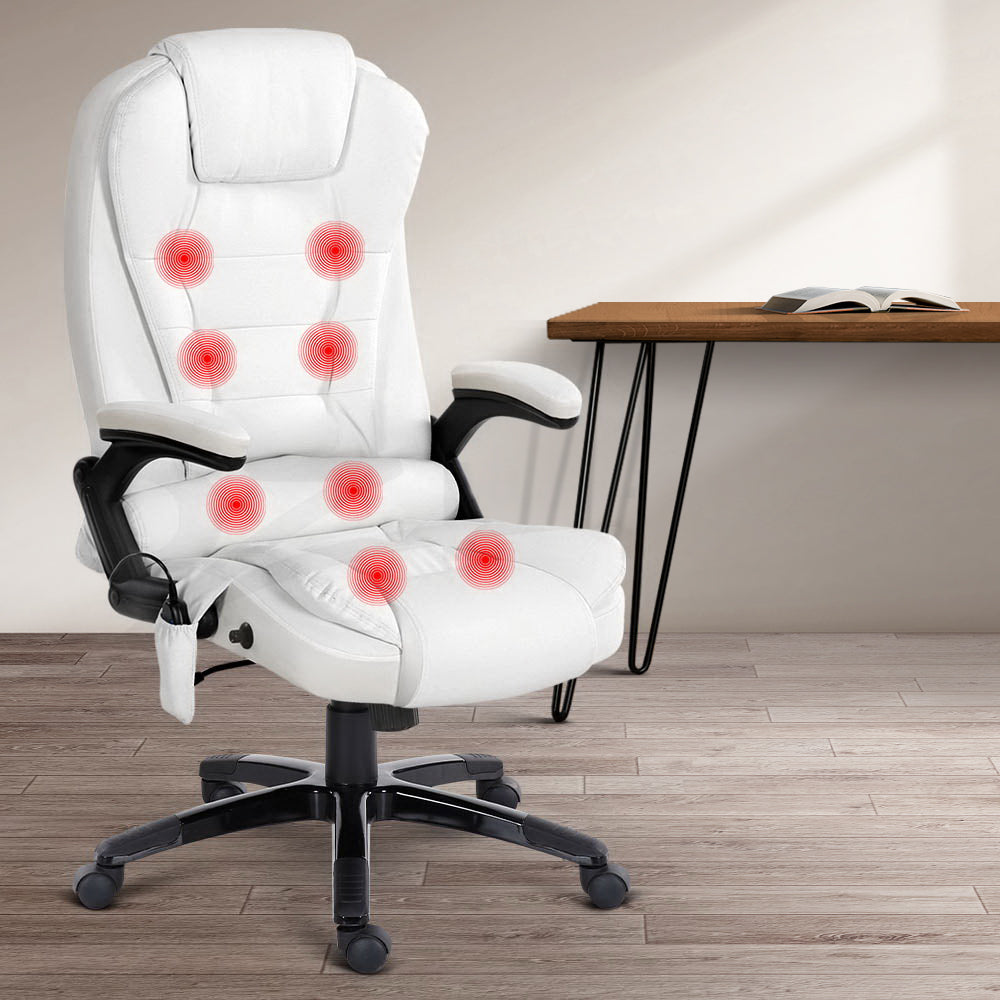 Massage and Office Computer Desk Chair - White