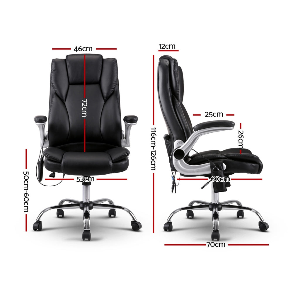 Massage and Office Computer Desk Chair - Black