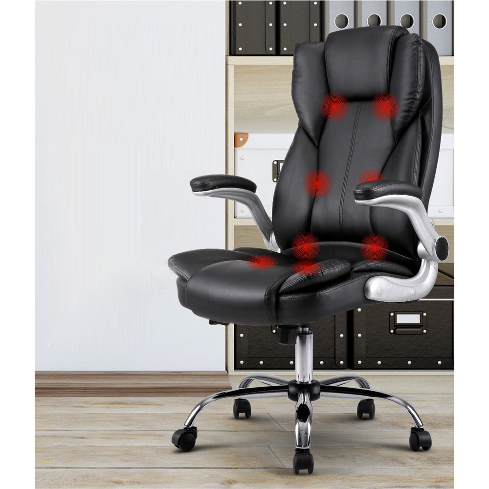 Massage and Office Computer Desk Chair - Black