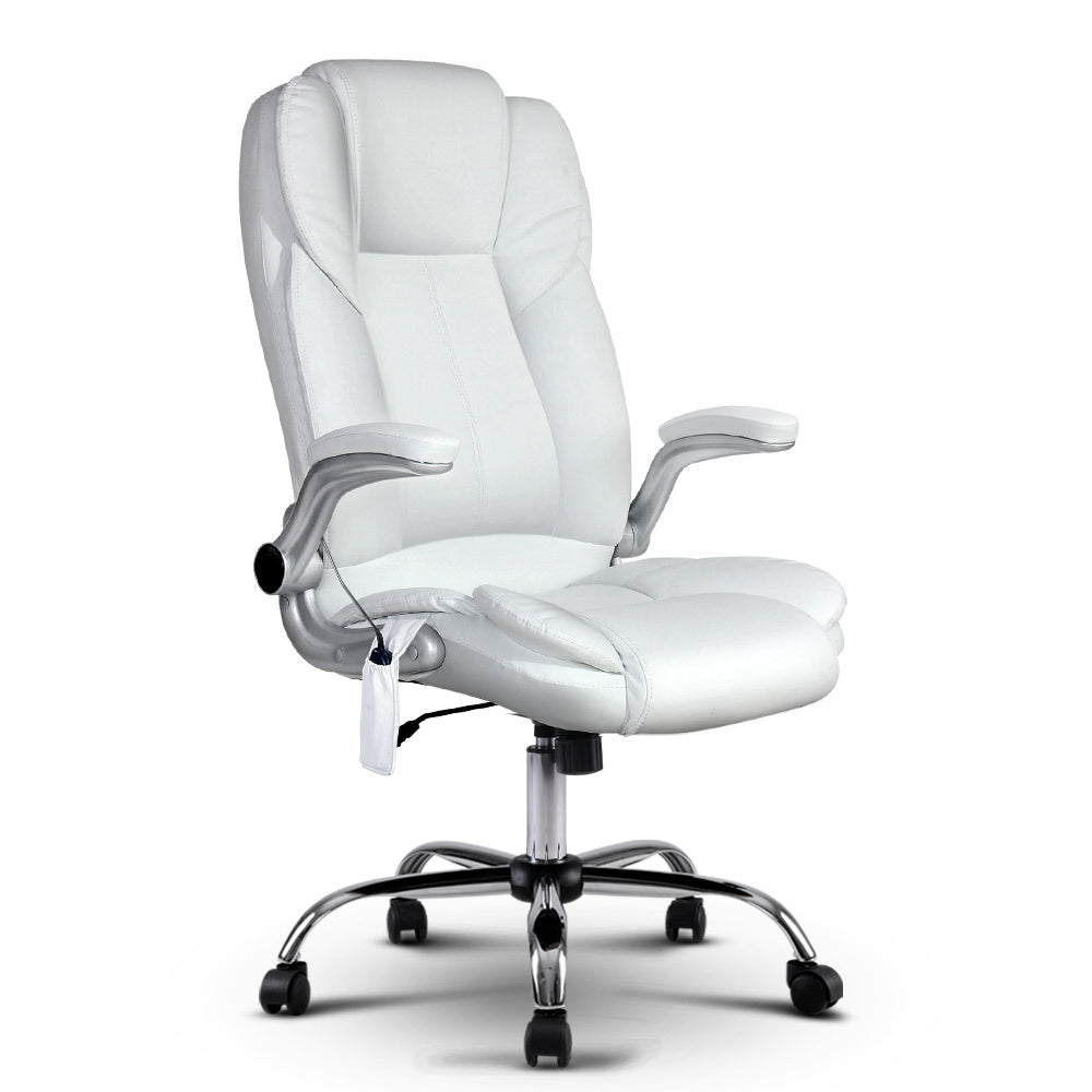 Massage and Office Computer Desk Chair - White