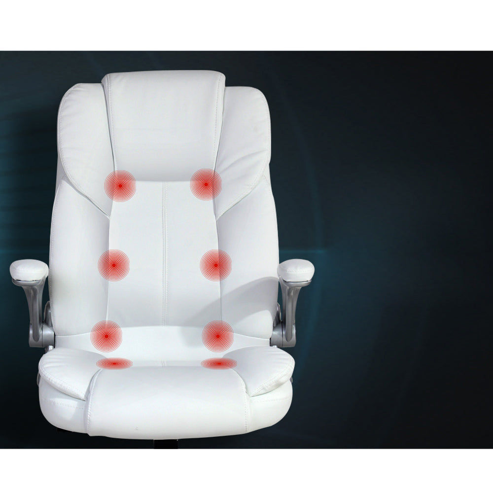 Massage and Office Computer Desk Chair - White