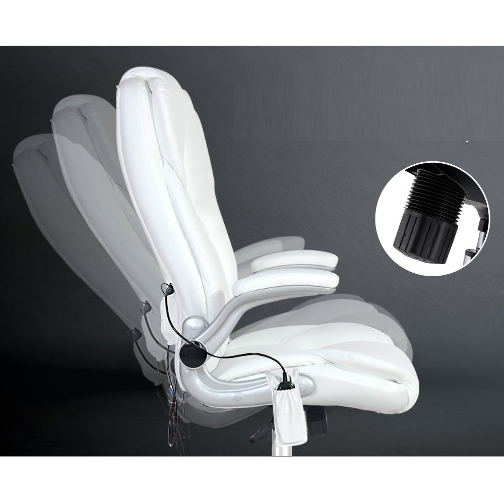 Massage and Office Computer Desk Chair - White