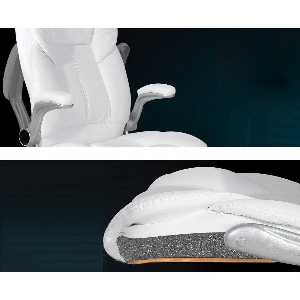 Massage and Office Computer Desk Chair - White
