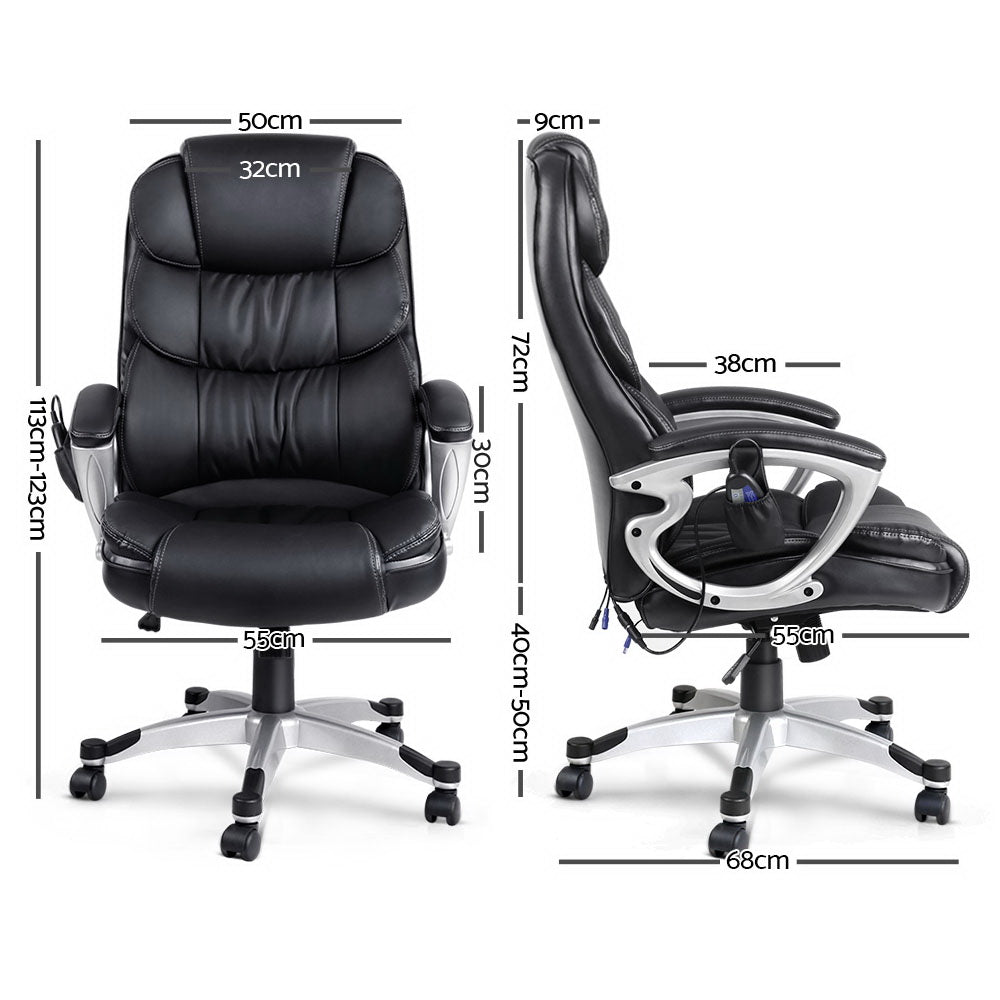 Massage and Office Computer Desk Chair - Black