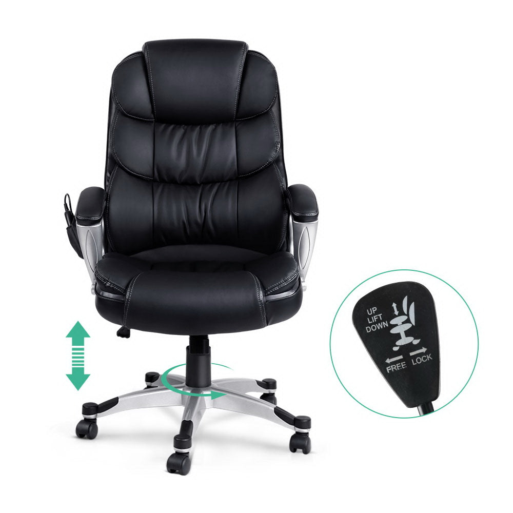 Massage and Office Computer Desk Chair - Black