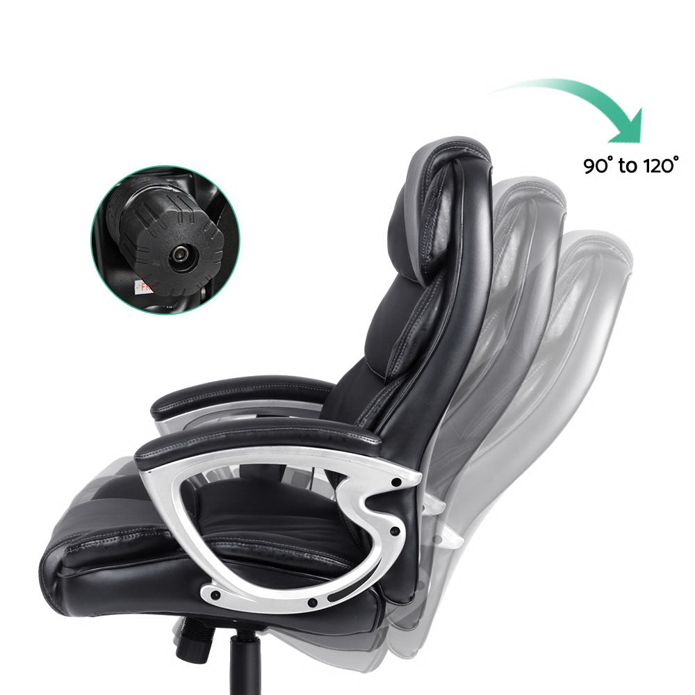 Massage and Office Computer Desk Chair - Black