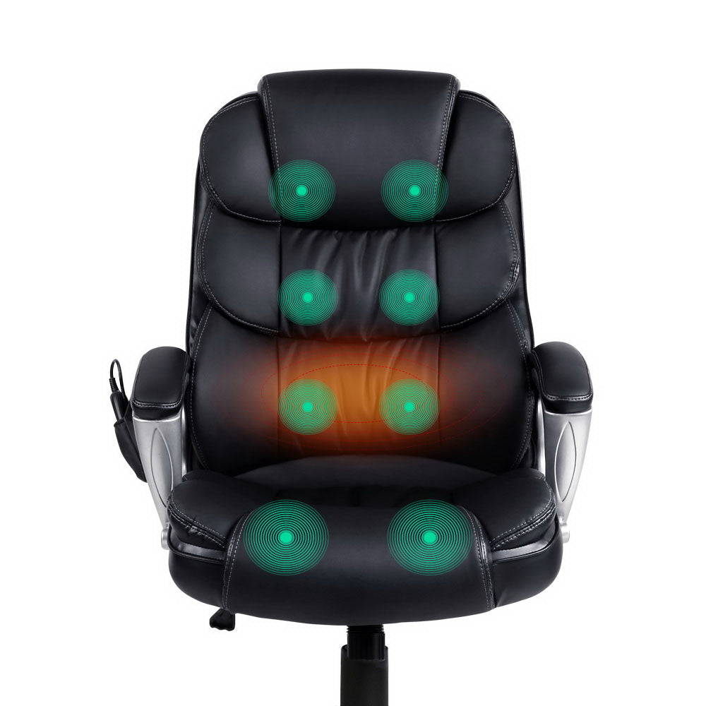 Massage and Office Computer Desk Chair - Black