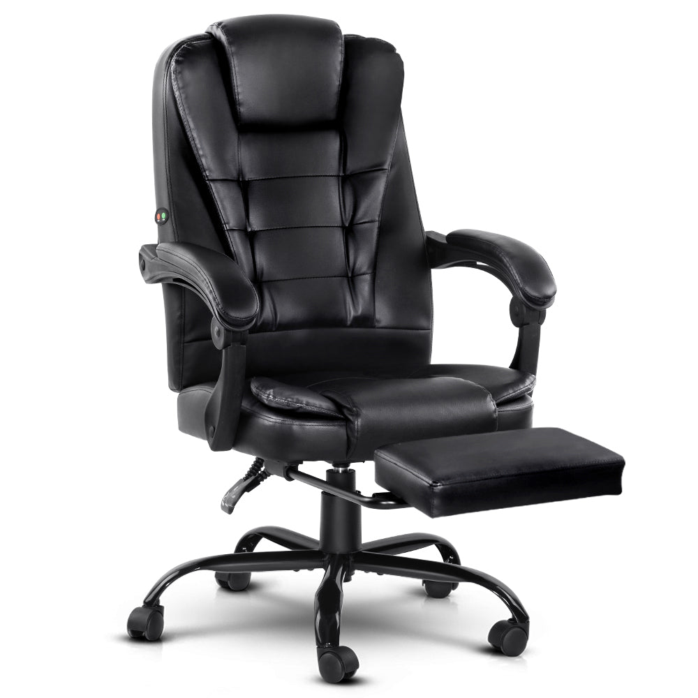 Office Executive Massager Computer Desk Chair - Black