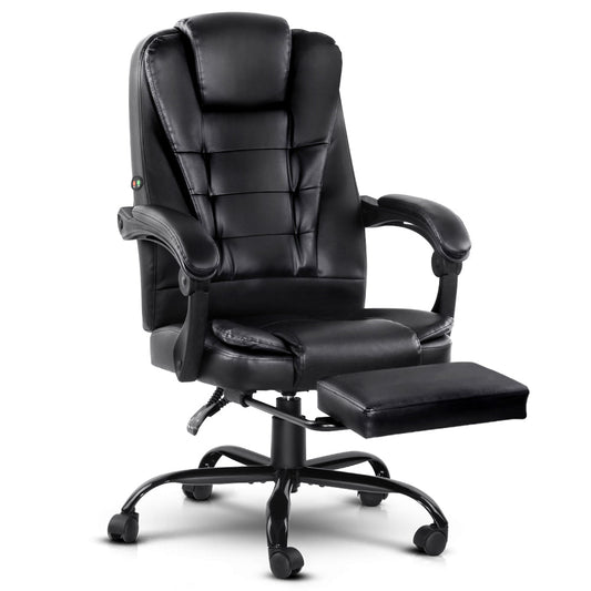 Office Executive Massager Computer Desk Chair - Black
