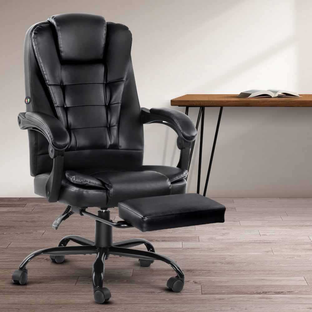 Office Executive Massager Computer Desk Chair - Black