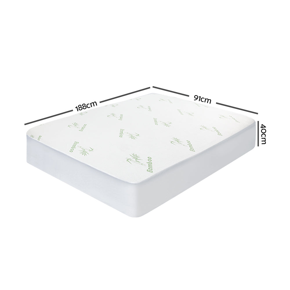 Bamboo Mattress Bedding Cover - Single