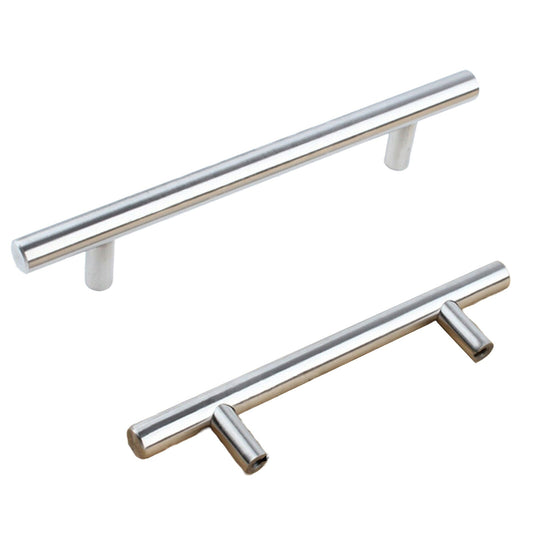 Stainless Steel Door Drawer Handles Brushed Pull Knob T Bar 450mm 288mm