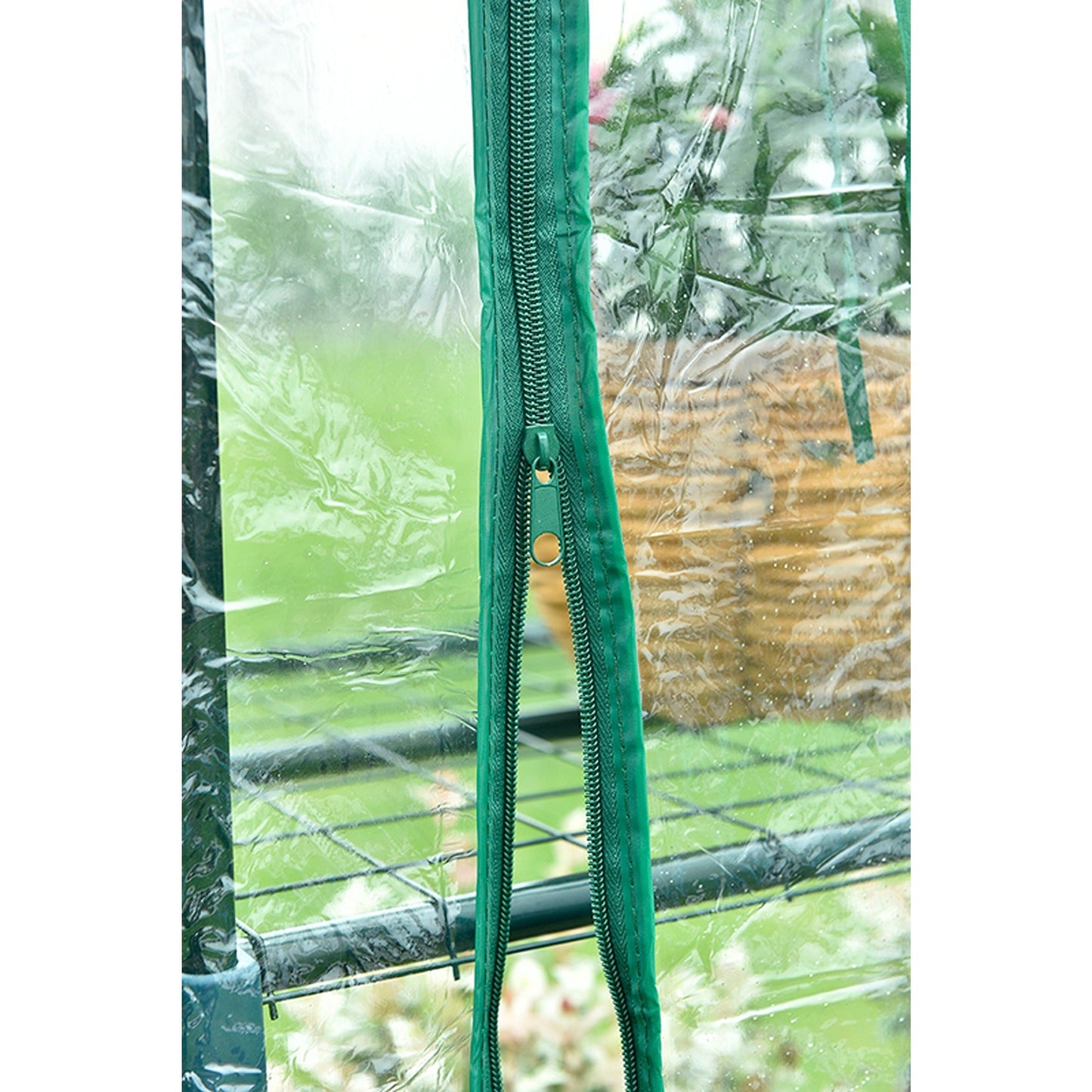 Green House Flower Garden Shed with Tunnel Cover