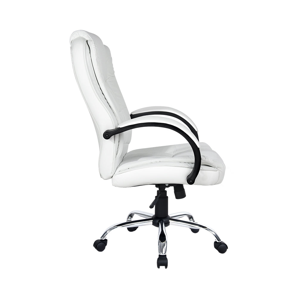 Executive Office Gaming Leather Chair - White