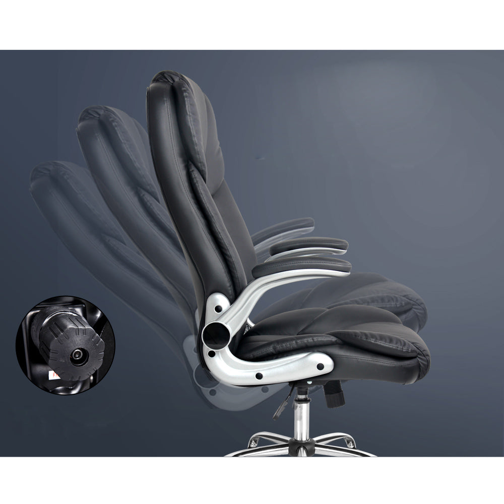 Office Executive Massager Computer Desk Chair - Black