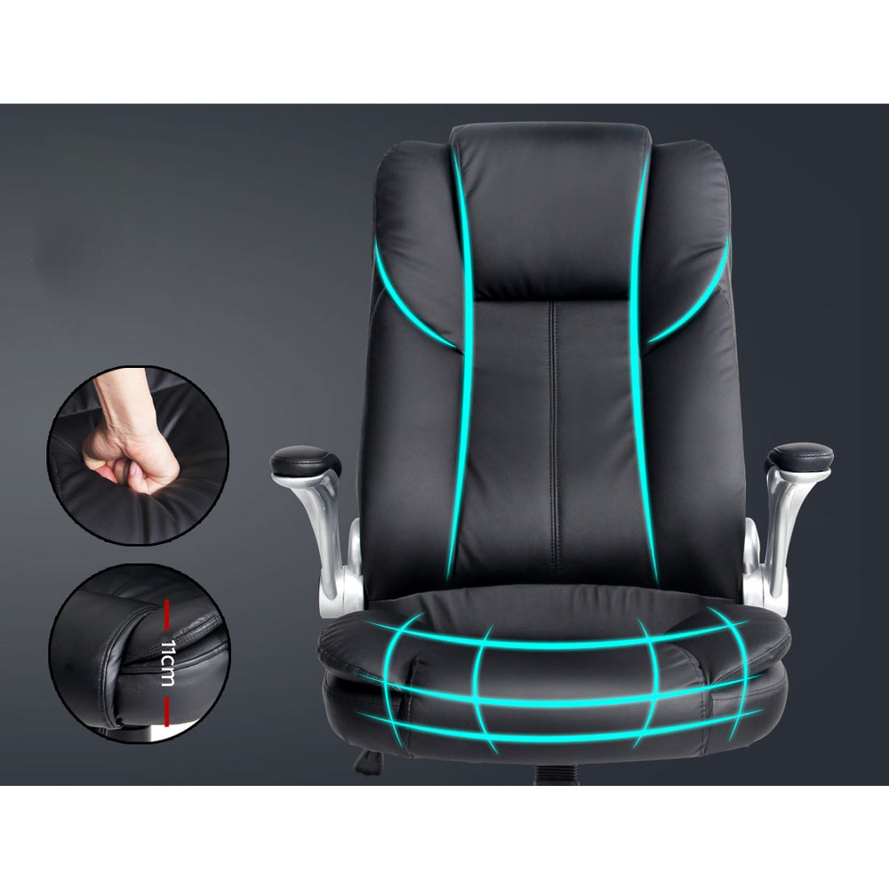 Office Executive Massager Computer Desk Chair - Black