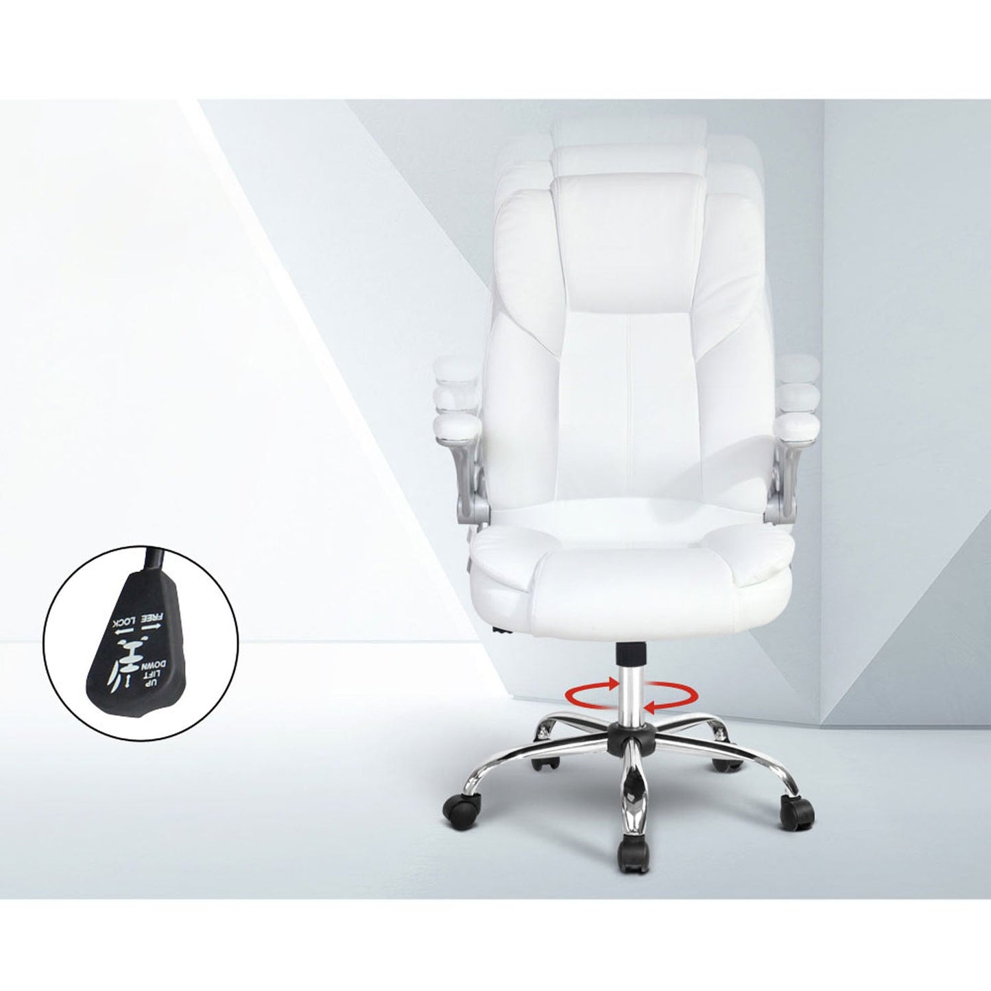 Leather Office Chair - White