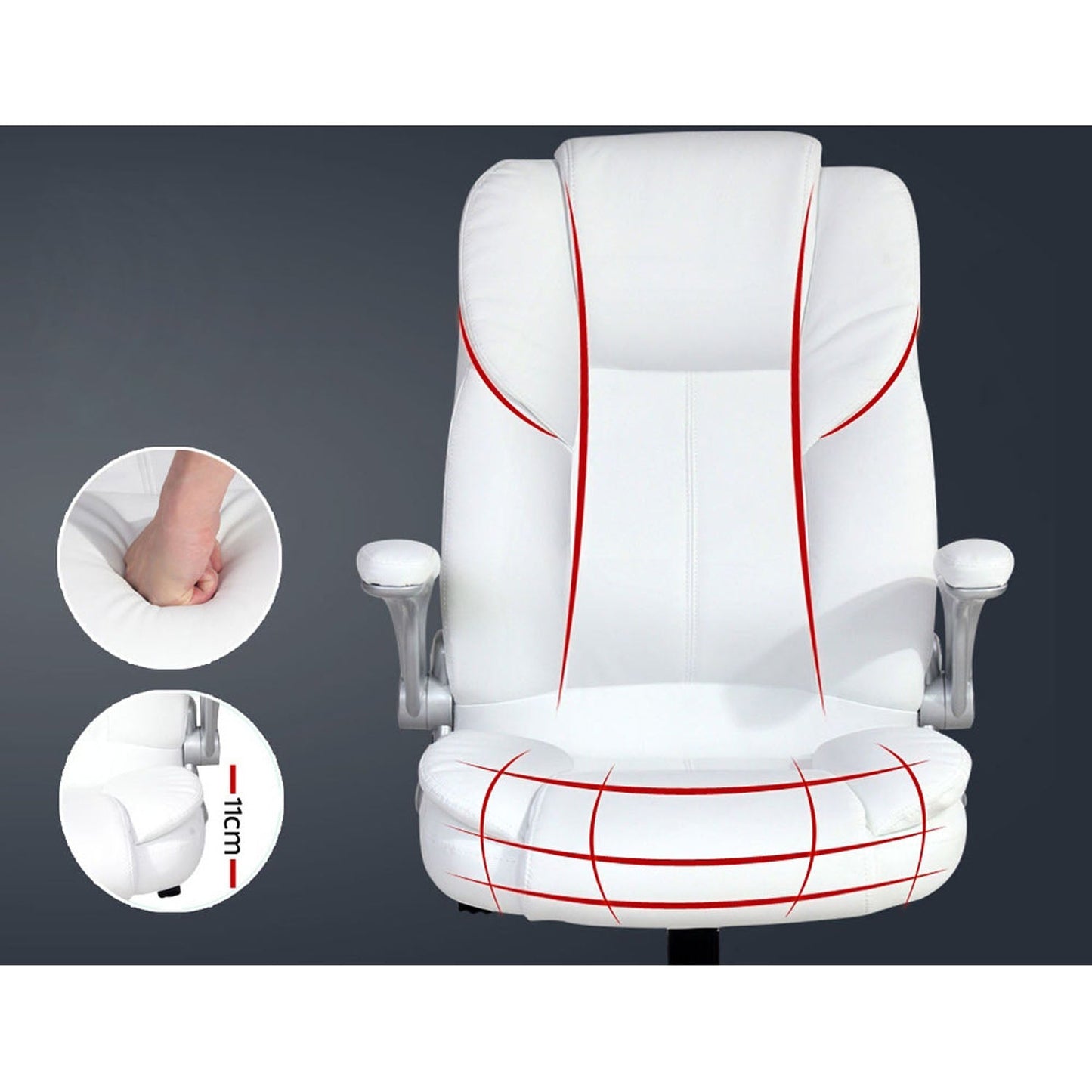 Leather Office Chair - White