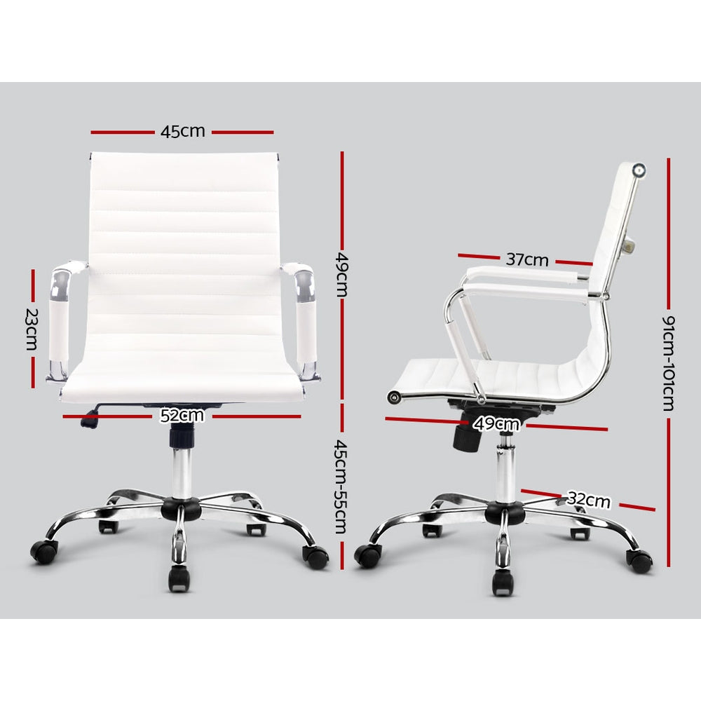Gaming and Office Computer Desk Chair - White